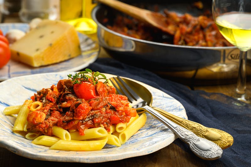Baked Penne Arrabbiata